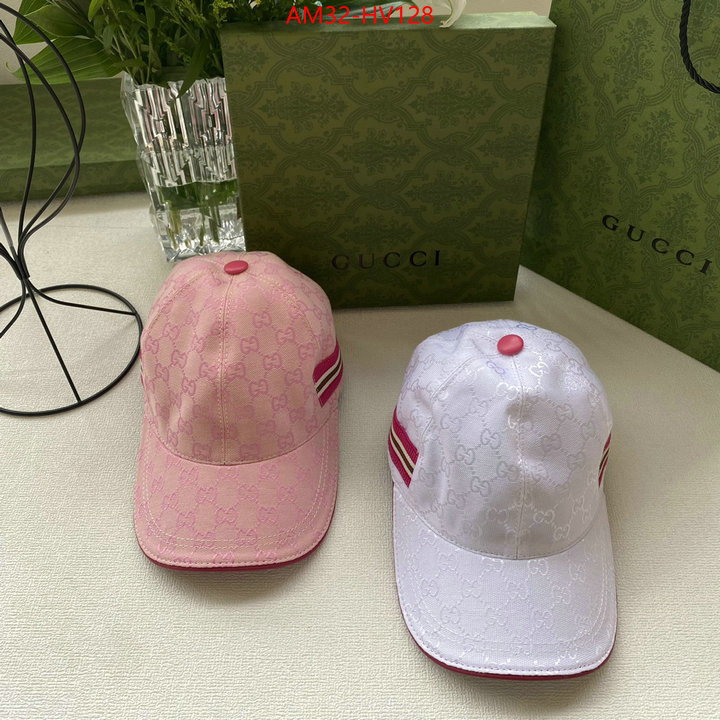 Cap (Hat)-Gucci,high quality 1:1 replica , ID: HV128,$: 32USD