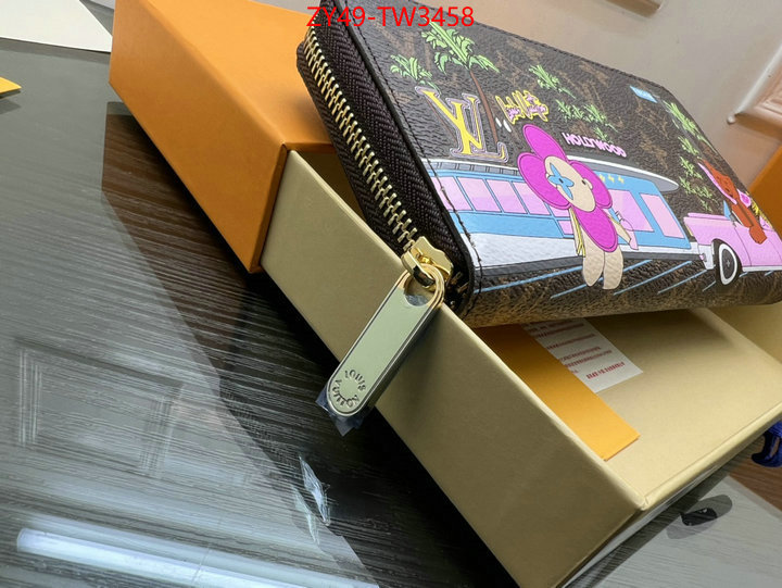 LV Bags(4A)-Wallet,wholesale 2023 replica ,ID: TW3458,$: 49USD