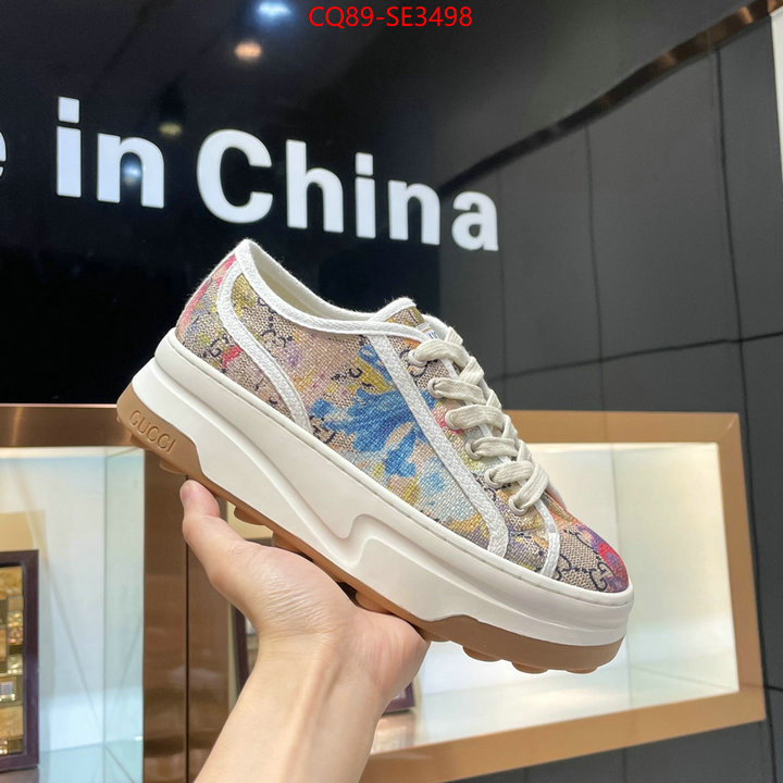 Women Shoes-Gucci,fake aaaaa , ID: SE3498,$: 89USD