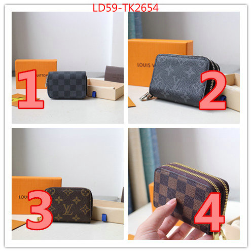 LV Bags(4A)-Wallet,ID: TK2654,$:59USD