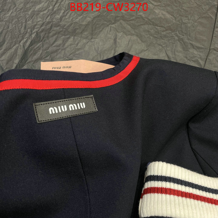 Clothing-MIU MIU,copy , ID: CW3270,$: 219USD