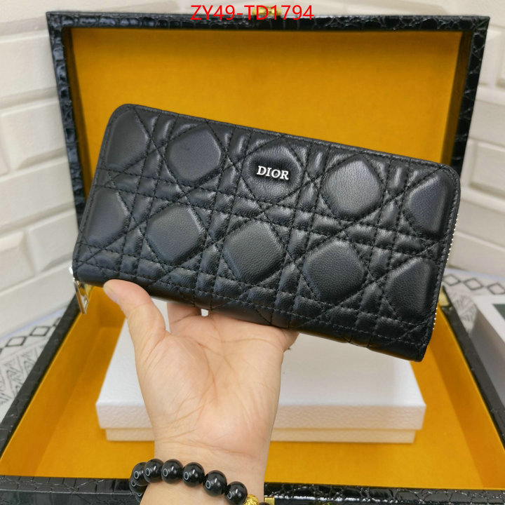 Dior Bags(4A)-Wallet-,ID: TD1794,$: 49USD