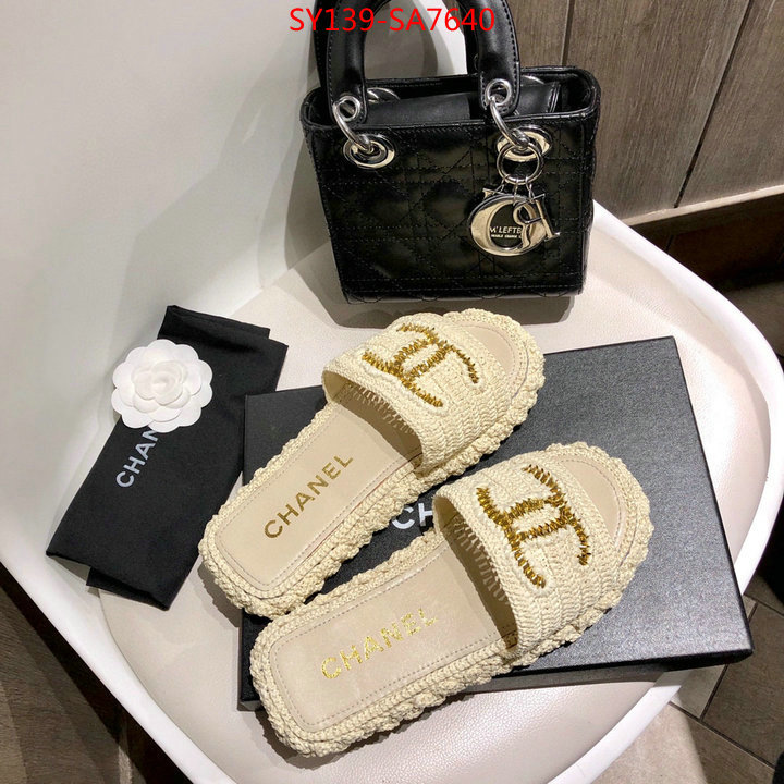 Women Shoes-Chanel,buy replica , ID: SA7640,$: 139USD