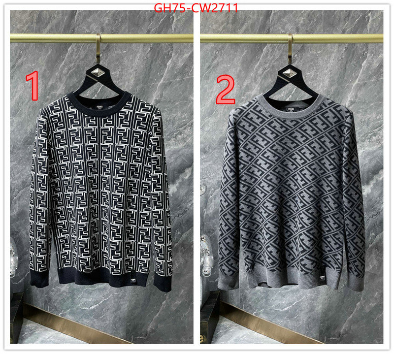 Clothing-Fendi,high quality online , ID: CW2711,$: 75USD