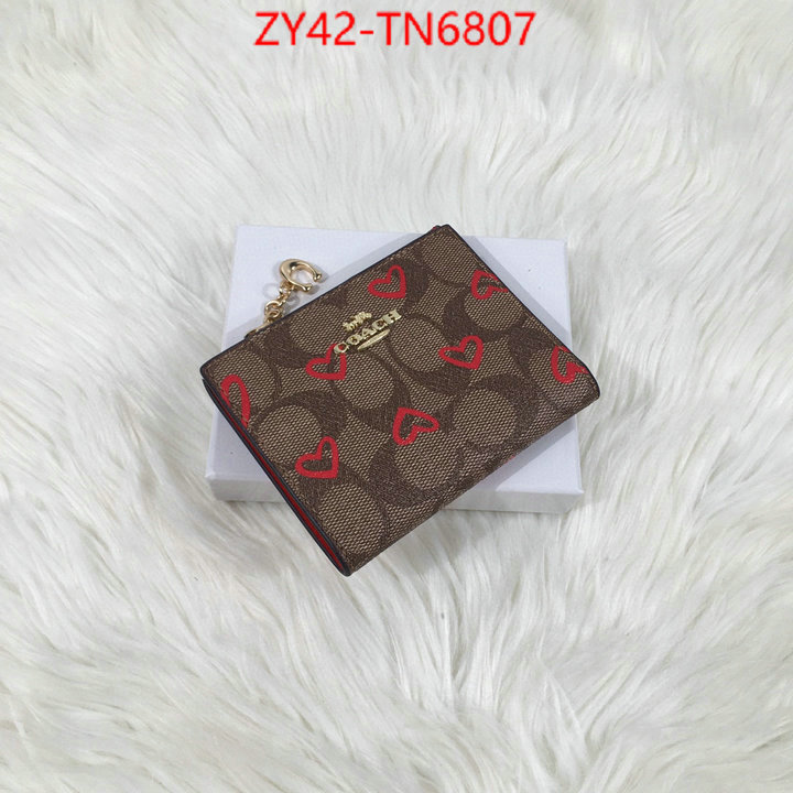 Coach Bags(4A)-Wallet,buy online ,ID: TN6807,$: 42USD