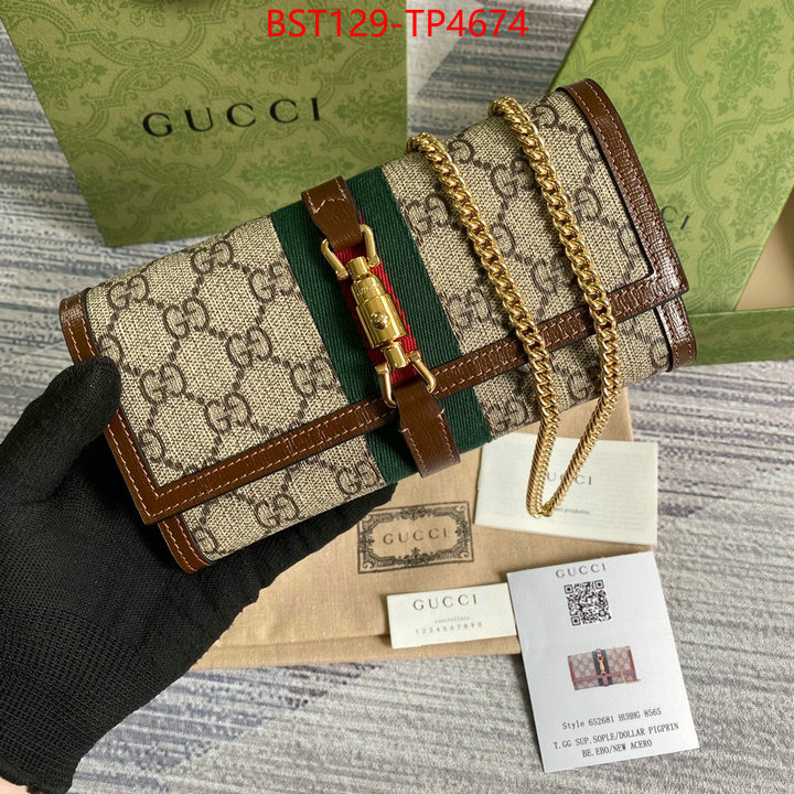 Gucci Bags(TOP)-Wallet-,ID: TP4674,$: 129USD