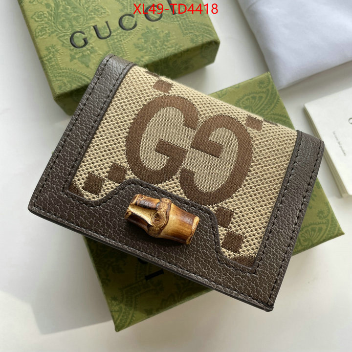 Gucci Bags(4A)-Wallet-,aaaaa+ class replica ,ID: TD4418,$: 49USD