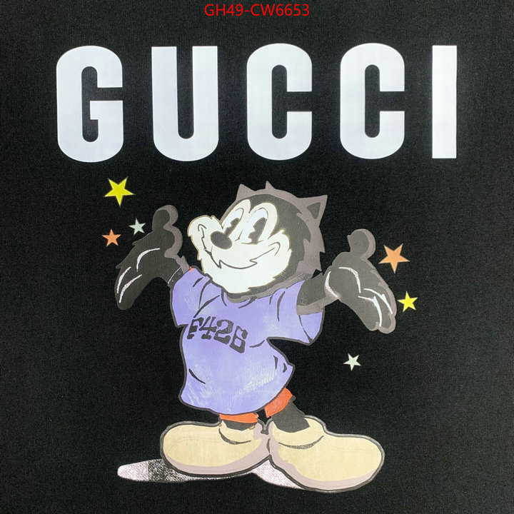 Clothing-Gucci,the quality replica , ID: CW6653,$: 49USD