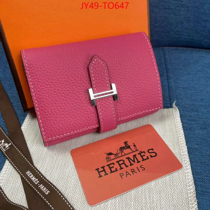 Hermes Bags(4A)-Wallet-,replica 1:1 high quality ,ID: TO647,$: 49USD