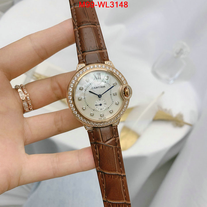 Watch(4A)-Cartier,1:01 , ID: WL3148,$: 99USD