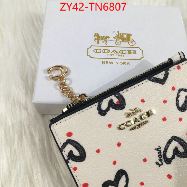 Coach Bags(4A)-Wallet,buy online ,ID: TN6807,$: 42USD