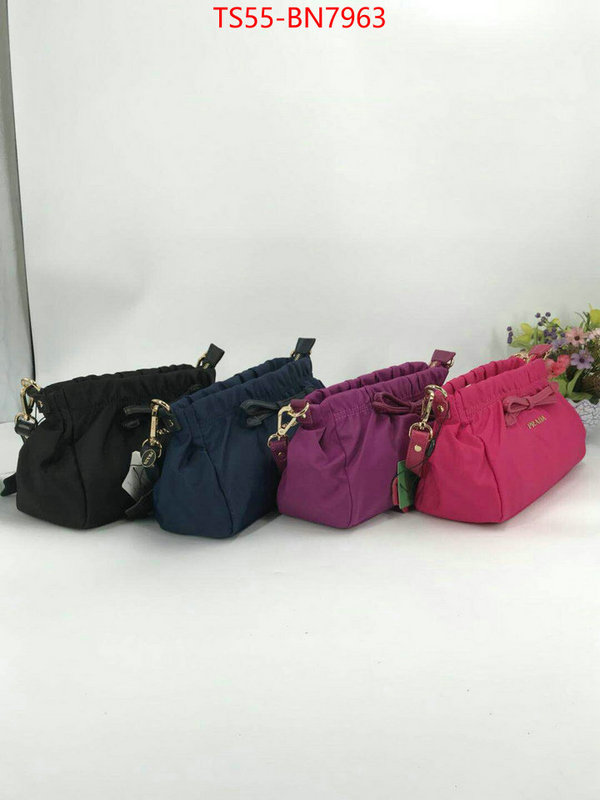 Prada Bags(4A)-Handbag-,replica for cheap ,ID: BN7963,$: 55USD