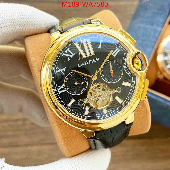 Watch(4A)-Cartier,aaaaa+ quality replica ,ID: WA7580,$: 189USD