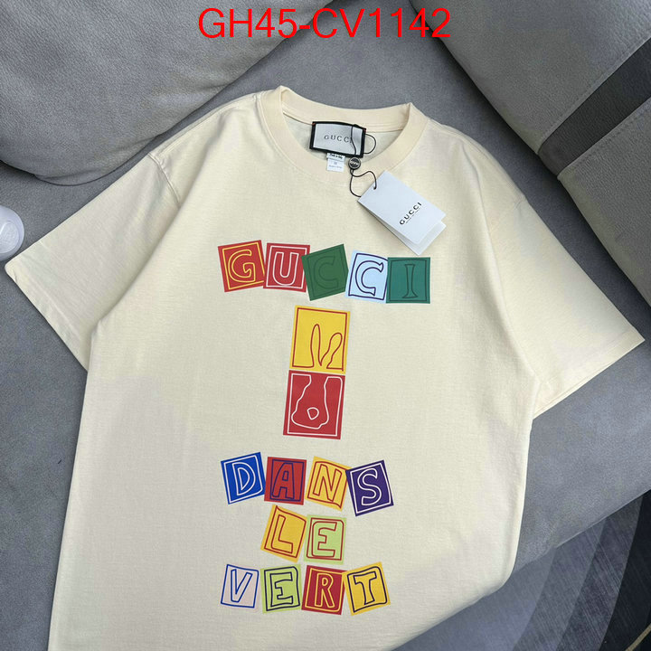 Clothing-Gucci,best replica 1:1 , ID: CV1142,$: 45USD