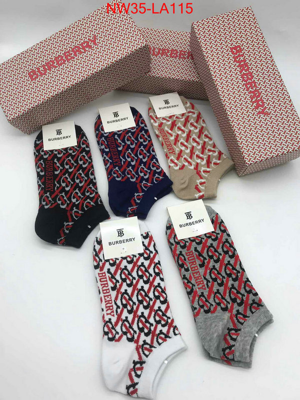 Sock-Burberry,the best , ID:LA115,$: 35USD