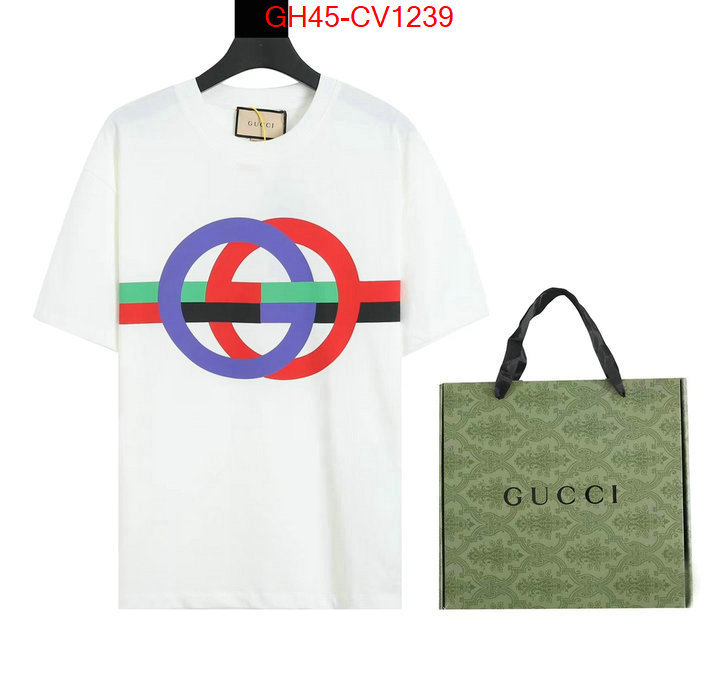 Clothing-Gucci,wholesale 2023 replica , ID: CV1239,$: 45USD