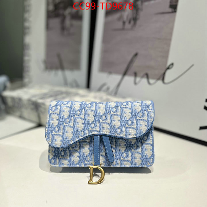 Dior Bags(TOP)-Wallet-,ID: TD9678,$: 99USD