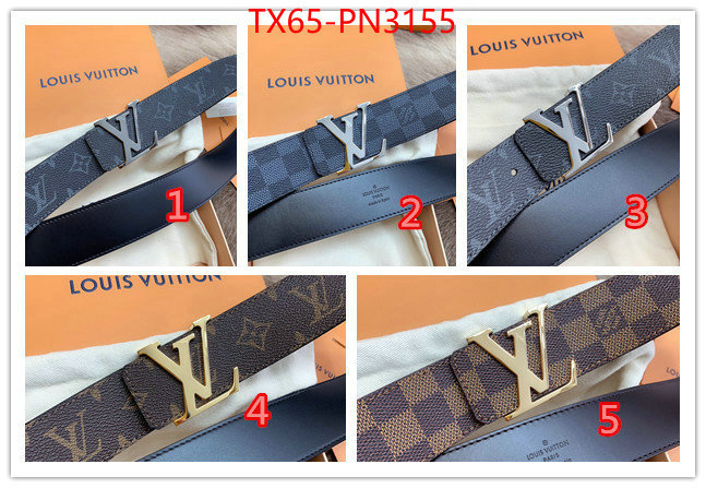 Belts-LV,shop the best high authentic quality replica , ID: PN3155,$: 65USD