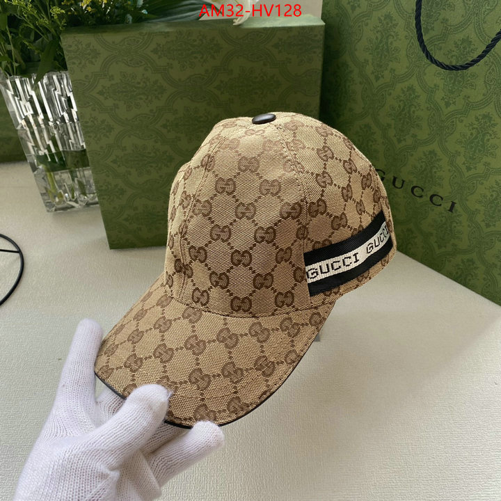 Cap (Hat)-Gucci,high quality 1:1 replica , ID: HV128,$: 32USD