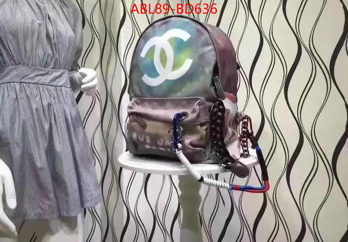 Chanel Bags(4A)-Backpack-,ID: BD636,$: 89USD