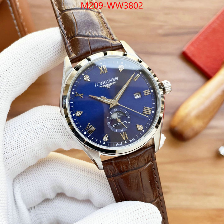 Watch (TOP)-Longines,high quality 1:1 replica , ID: WW3802,$: 209USD