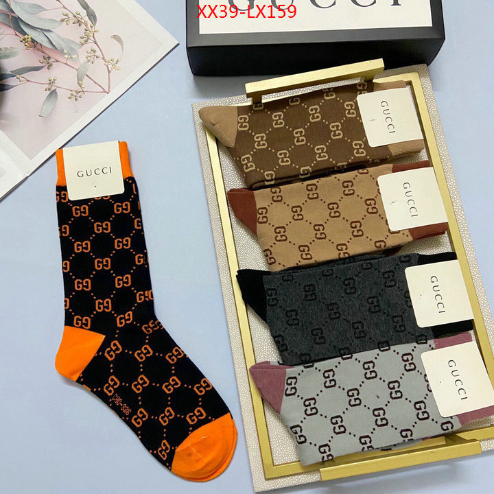 Sock-Gucci,fake , ID: LX159,$: 39USD