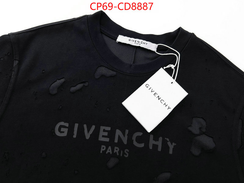 Clothing-Givenchy,2023 aaaaa replica customize ,ID: CD8887,$: 69USD