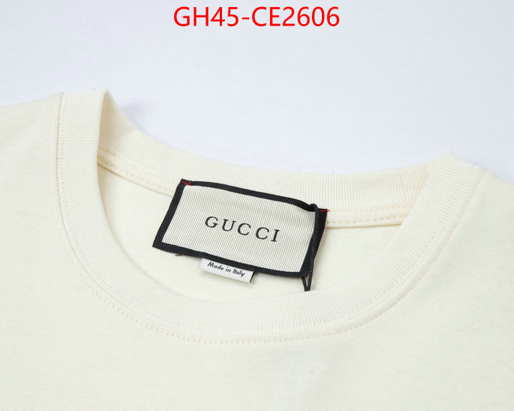 Clothing-Gucci,we provide top cheap aaaaa , ID: CE2606,$: 45USD