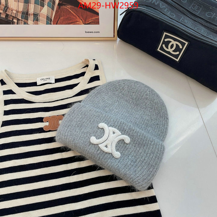 Cap (Hat)-Celine,brand designer replica , ID: HW2959,$: 29USD