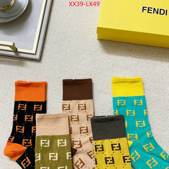 Sock-Fendi,sale outlet online , ID:LX49,$: 39USD