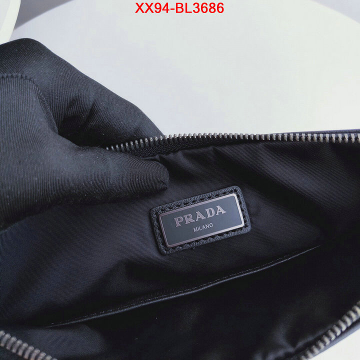 Prada Bags(TOP)-Clutch-,ID: BL3686,$: 94USD