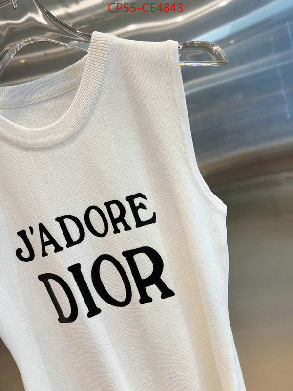 Clothing-Dior,replcia cheap , ID: CE4843,$: 55USD