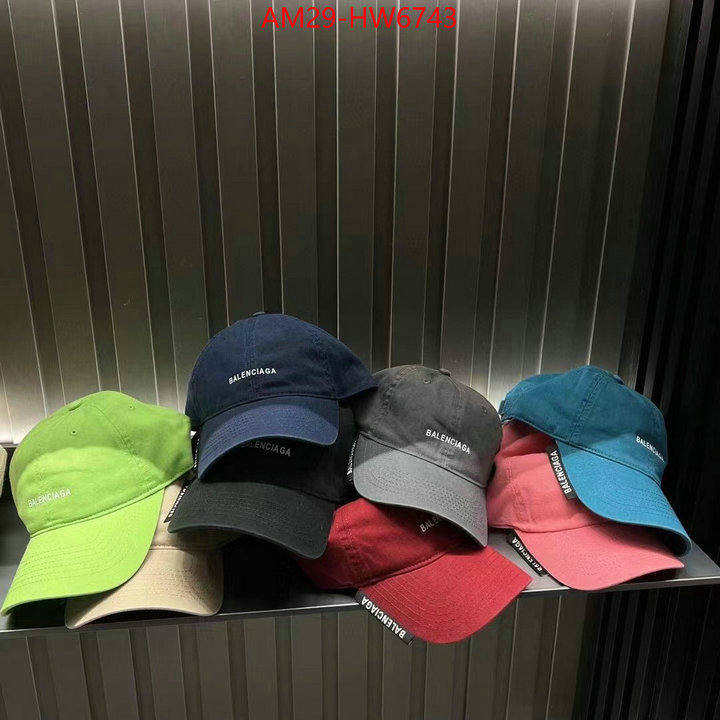 Cap (Hat)-Balenciaga,top quality fake , ID: HW6743,$: 29USD