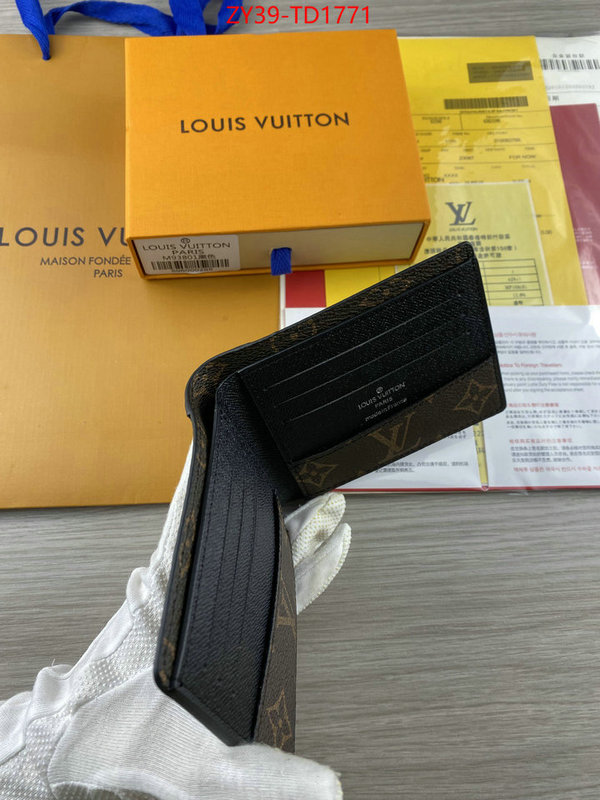 LV Bags(4A)-Wallet,ID: TD1771,$: 39USD