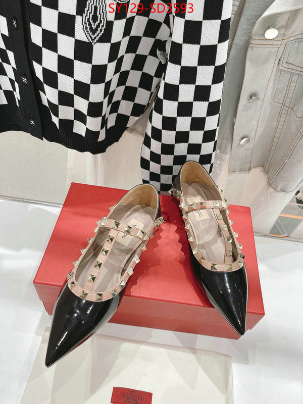 Women Shoes-Valentino,wholesale 2023 replica , ID: SD3593,$: 129USD