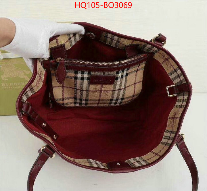 Burberry Bags(4A)-Handbag,designer high replica ,ID: BO3069,$: 105USD