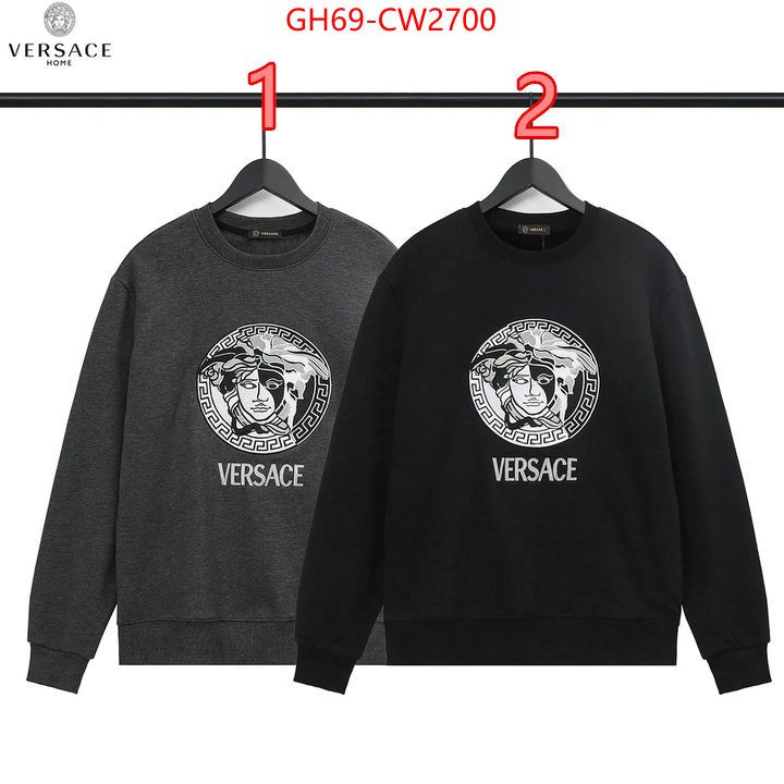 Clothing-Versace,replica aaaaa+ designer , ID: CW2700,$: 69USD