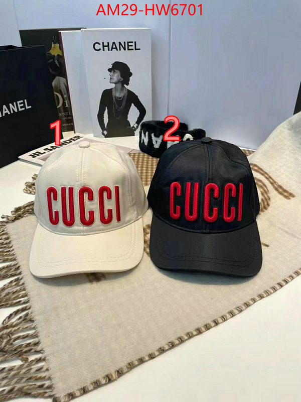 Cap (Hat)-Gucci,top 1:1 replica , ID: HW6701,$: 29USD