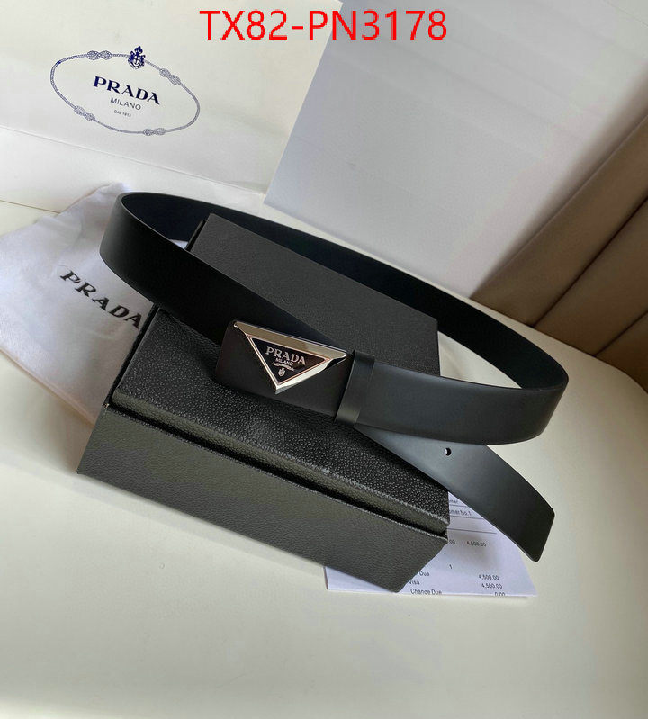 Belts-Prada,7 star quality designer replica , ID: PN3178,$: 82USD