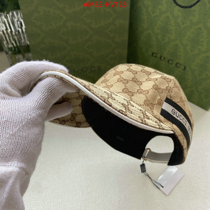 Cap (Hat)-Gucci,high quality 1:1 replica , ID: HV128,$: 32USD