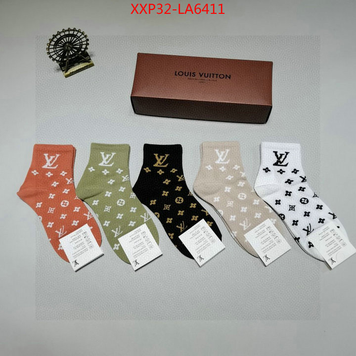 Sock-LV,designer wholesale replica , ID: LA6411,$: 32USD