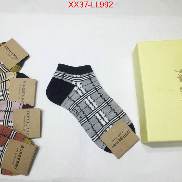 Sock-Burberry,designer 1:1 replica , ID: LL992,$:37USD