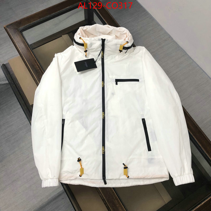 Down jacket Men-Fendi,aaaaa replica , ID: CO317,$: 129USD