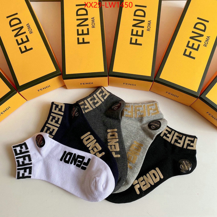 Sock-Fendi,2023 replica wholesale cheap sales online , ID: LW1450,$: 29USD
