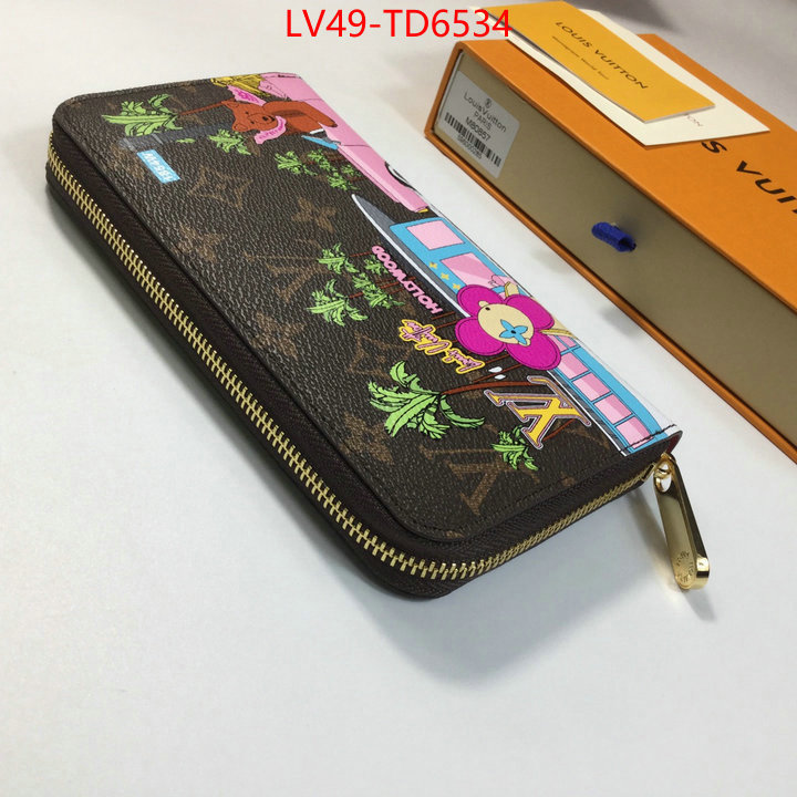 LV Bags(4A)-Wallet,buy first copy replica ,ID: TD6534,$: 49USD