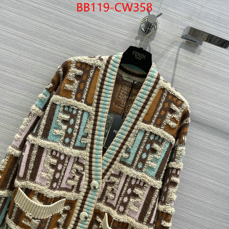 Clothing-Fendi,new designer replica , ID: CW358,$: 119USD