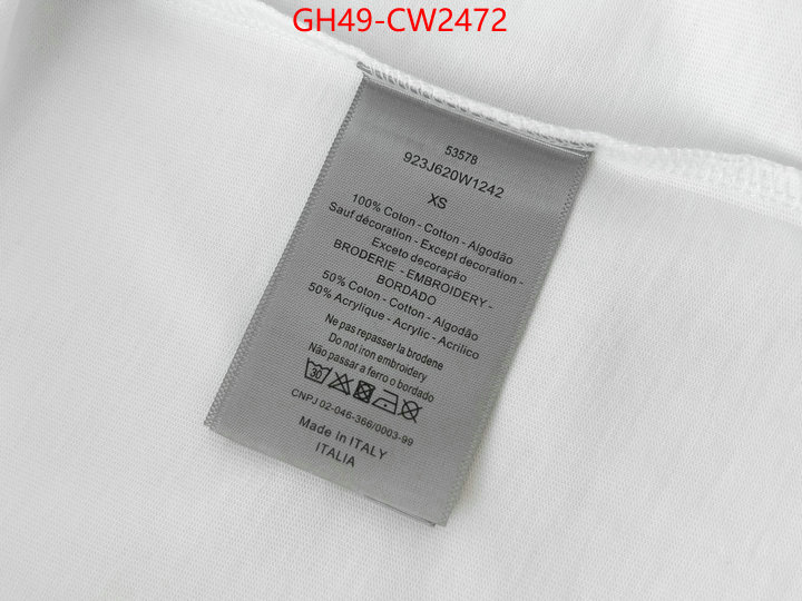 Clothing-Dior,found replica , ID: CW2472,$: 49USD