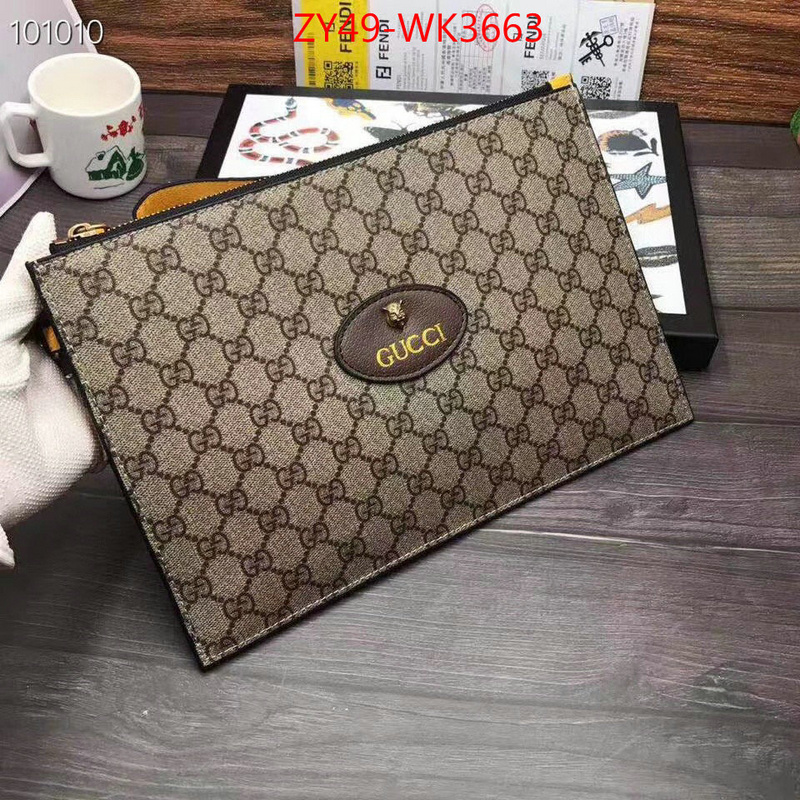 Gucci Bags(4A)-Clutch-,the best designer ,ID: WK3663,$:49USD