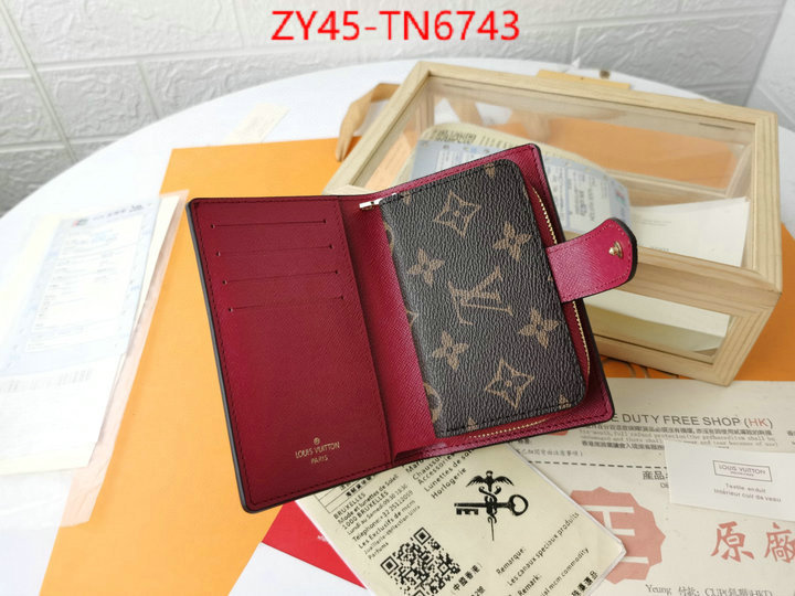 LV Bags(4A)-Wallet,ID: TN6743,$: 45USD