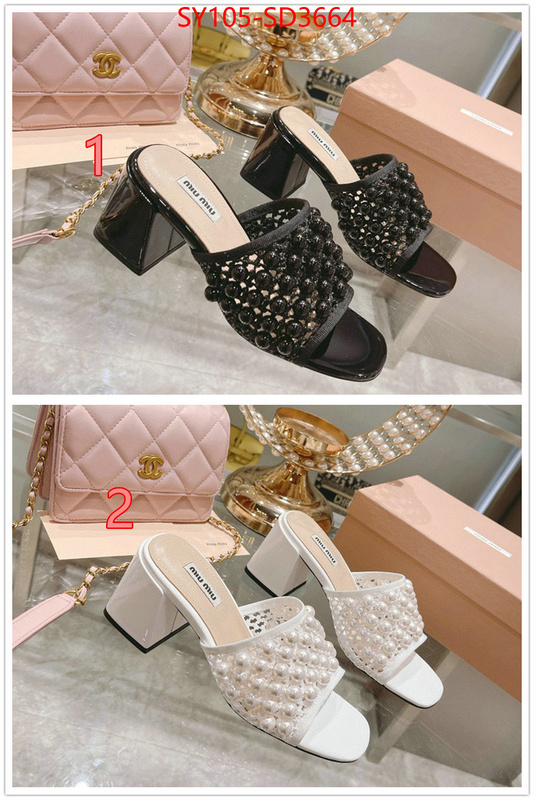 Women Shoes-Miu Miu,mirror copy luxury , ID: SD3664,$: 105USD